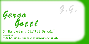 gergo gottl business card